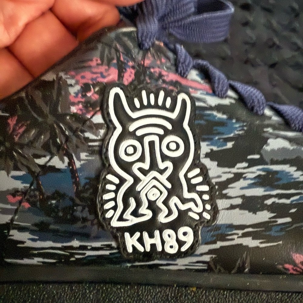 COACH Keith Haring Sneakers Black/Blue - Picture 2 of 7